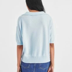 Coupon 😍 White + Warren Cashmere Polo Top 💯 7 White + Warren Cashmere Polo Top