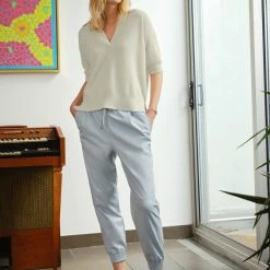 White + Warren Sweaters Cashmere Polo Top