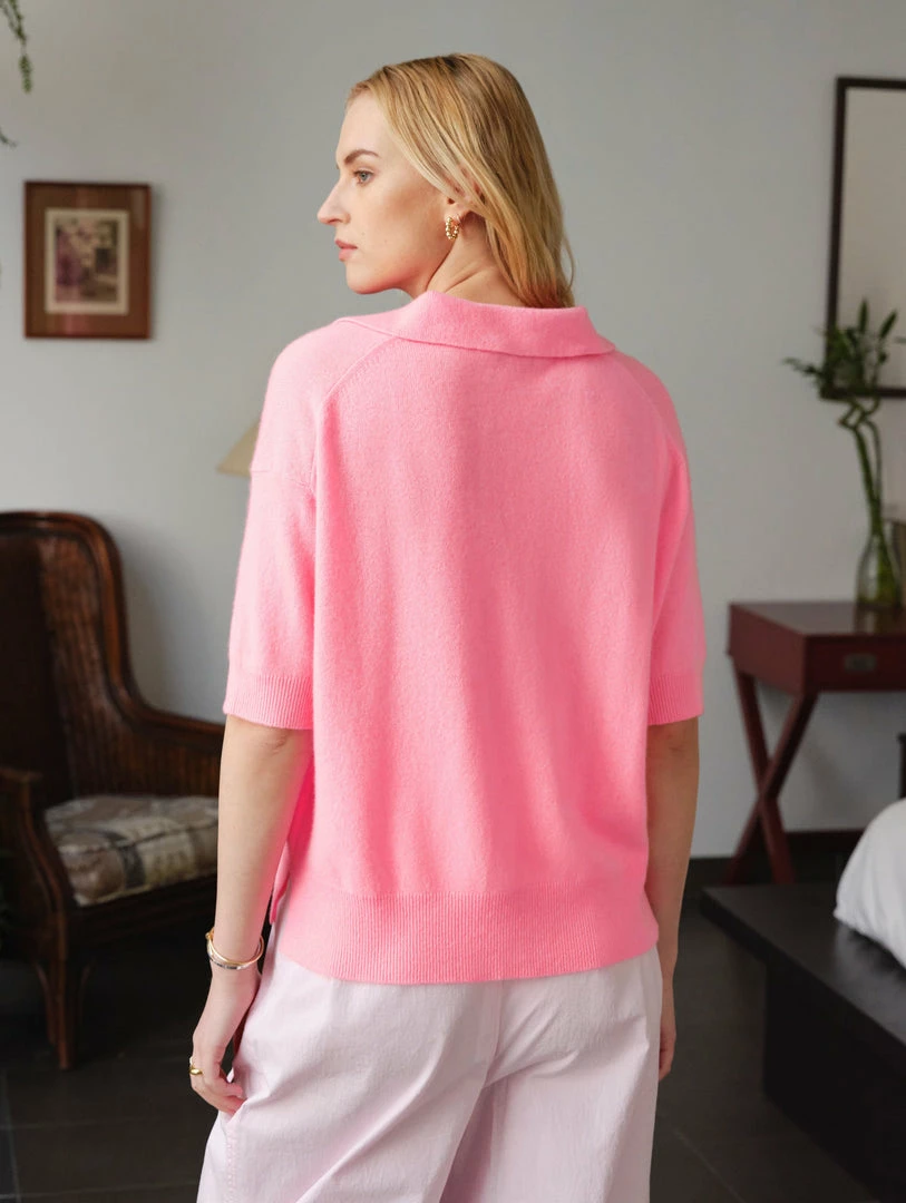 Cheap โ๏ธ White + Warren Cashmere Polo Top ๐ 4 White + Warren Cashmere Polo Top