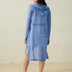 Wholesale ❤️ White + Warren Linen Slub Long Hooded Cardigan Vacation Wardrobe 🔔 7 White + Warren Linen Slub Long Hooded Cardigan Vacation Wardrobe