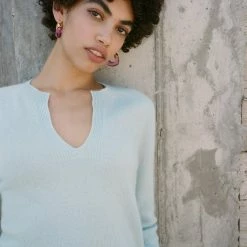 Cheapest ⭐ White + Warren Cashmere Split Neck Pullover ❤️ 8 White + Warren Cashmere Split Neck Pullover