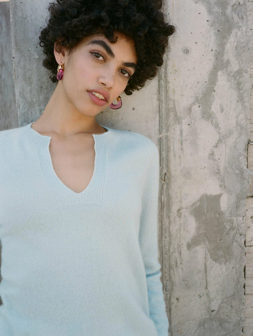 Cheapest ⭐ White + Warren Cashmere Split Neck Pullover ❤️ 4 White + Warren Cashmere Split Neck Pullover