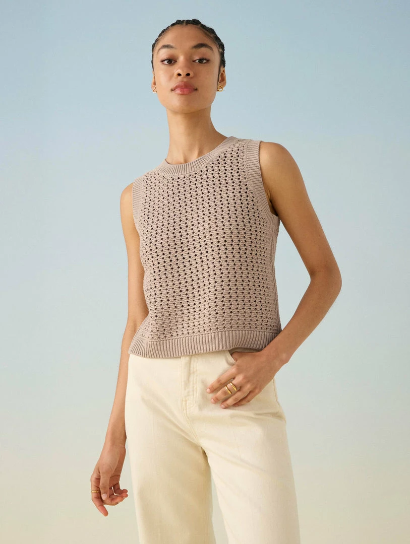 Hot Sale ๐ White + Warren Best-Sellers Cotton Mesh Tank ๐ 2 White + Warren Best-Sellers Cotton Mesh Tank