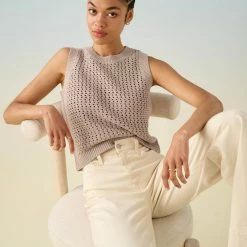 White + Warren Best-Sellers Cotton Mesh Tank