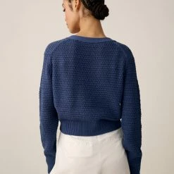 Cheapest 😉 White + Warren ☀️ Summer Staples Cotton Cropped Mesh Cardigan 💯 11 White + Warren Summer Staples Cotton Cropped Mesh Cardigan