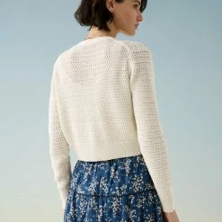 Top 10 😉 White + Warren Cotton Cropped Mesh Cardigan ✨ 15 White + Warren Cotton Cropped Mesh Cardigan