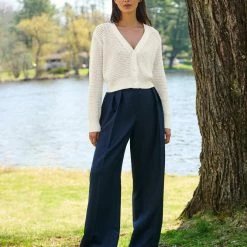 Top 10 😉 White + Warren Cotton Cropped Mesh Cardigan ✨ 10 White + Warren Cotton Cropped Mesh Cardigan