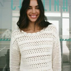 White + Warren Cotton Hand Crochet Top Best-Sellers