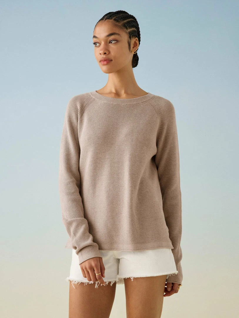 Flash Sale 🤩 White + Warren Cotton Silk Ribbed Crewneck Best-Sellers ⭐ 1 White + Warren Cotton Silk Ribbed Crewneck Best-Sellers
