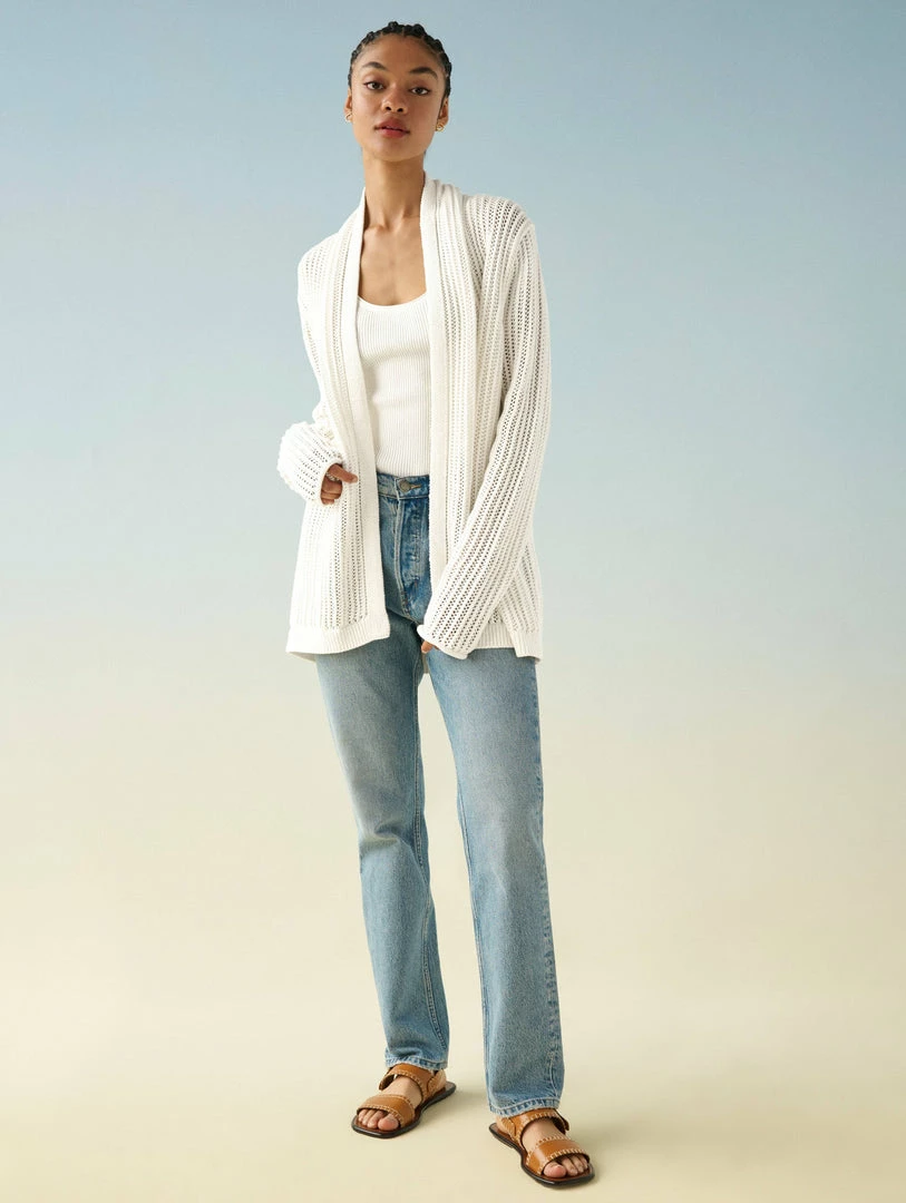 Top 10 ๐ White + Warren Cotton Mesh Open Cardigan ๐ Summer Staples ๐คฉ 2 White + Warren Cotton Mesh Open Cardigan Summer Staples