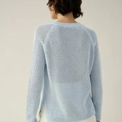 White + Warren Cotton Mesh V Neck Summer Staples