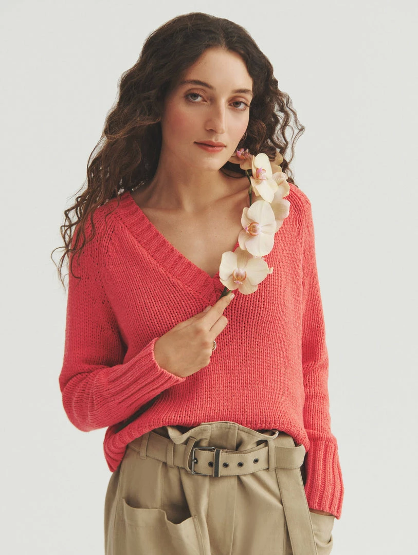 Flash Sale 🔔 White + Warren Lofty Cotton Cropped V Neck 🌞 Summer Staples 🛒 2 White + Warren Lofty Cotton Cropped V Neck Summer Staples