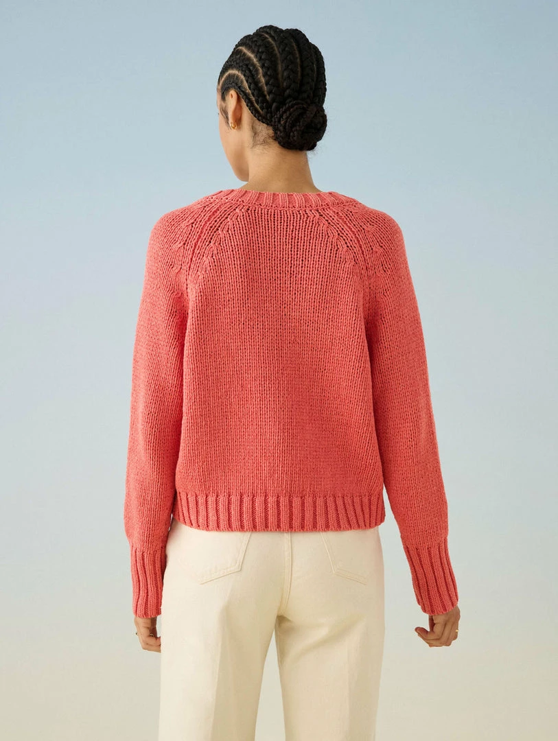 Flash Sale 🔔 White + Warren Lofty Cotton Cropped V Neck 🌞 Summer Staples 🛒 7 White + Warren Lofty Cotton Cropped V Neck Summer Staples