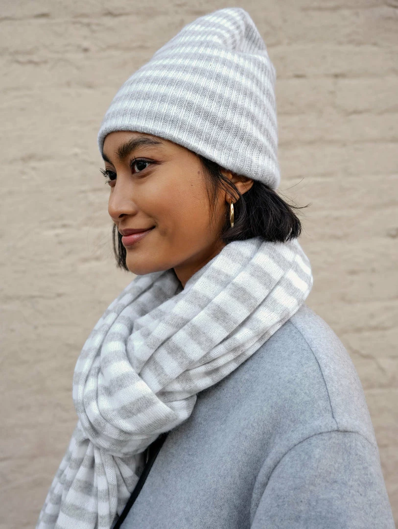 Buy 😍 White + Warren Pattern Shop Cashmere Striped Travel Wrap 🔔 4 White + Warren Pattern Shop Cashmere Striped Travel Wrap