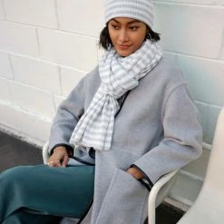 Buy 😍 White + Warren Pattern Shop Cashmere Striped Travel Wrap 🔔 9 White + Warren Pattern Shop Cashmere Striped Travel Wrap