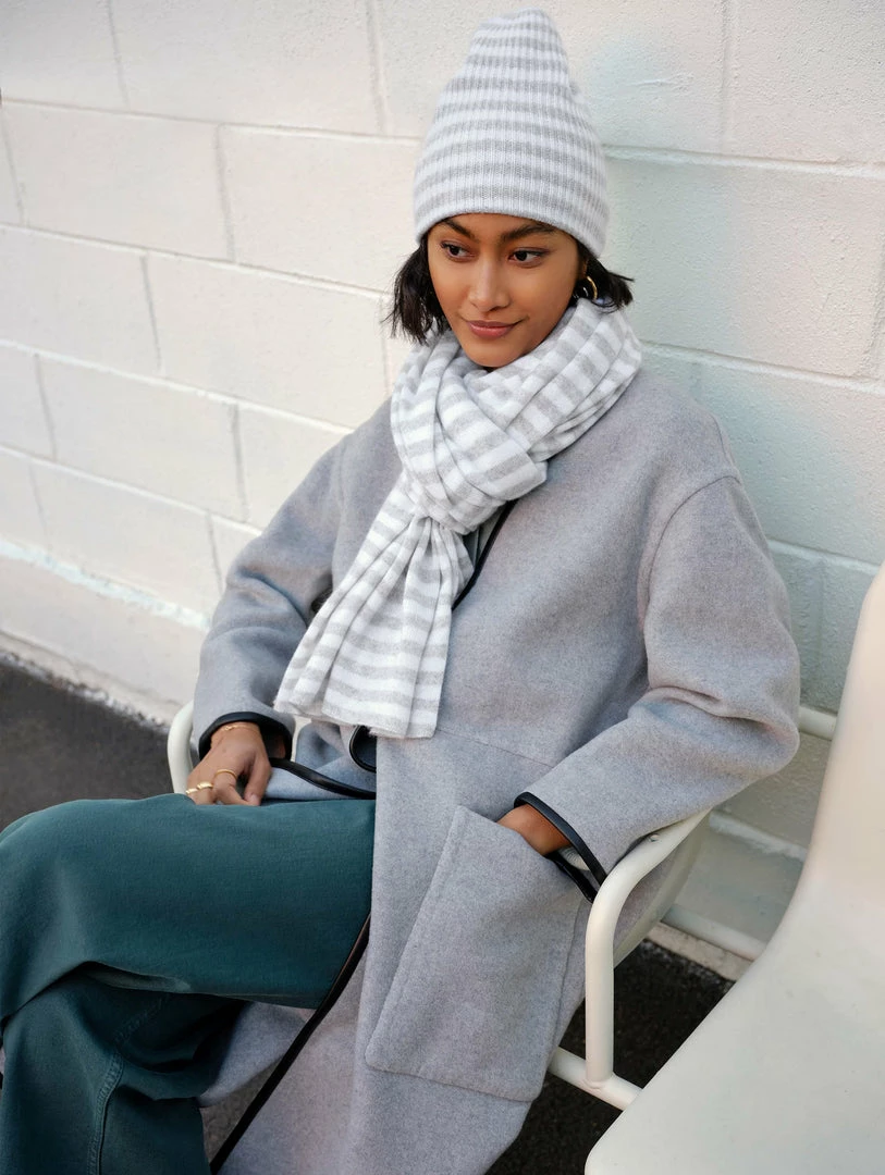 Buy 😍 White + Warren Pattern Shop Cashmere Striped Travel Wrap 🔔 5 White + Warren Pattern Shop Cashmere Striped Travel Wrap