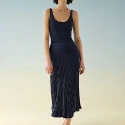 Deals ๐ White + Warren Cotton Silk Ribbed ๐ Skirt Color Shop โญ 10 White + Warren Cotton Silk Ribbed Skirt Color Shop