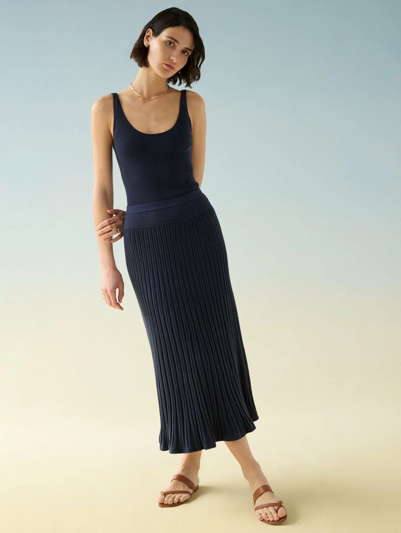 Deals ๐ White + Warren Cotton Silk Ribbed ๐ Skirt Color Shop โญ 3 White + Warren Cotton Silk Ribbed Skirt Color Shop