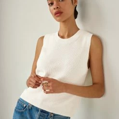 White + Warren Cotton Silk Ribbed Top Best-Sellers