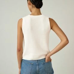 Outlet βοΈ White + Warren Cotton Silk Ribbed Top Best-Sellers π 5 White + Warren Cotton Silk Ribbed Top Best-Sellers