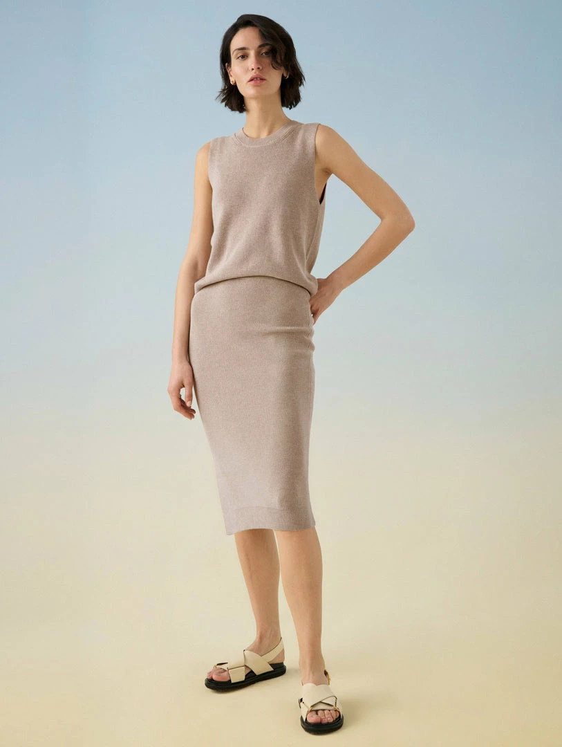 Top 10 ⭐ White + Warren Cotton Silk Pencil 👗 Skirt 💯 3 White + Warren Cotton Silk Pencil Skirt