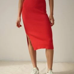White + Warren Cotton Silk Pencil Skirt Color Shop