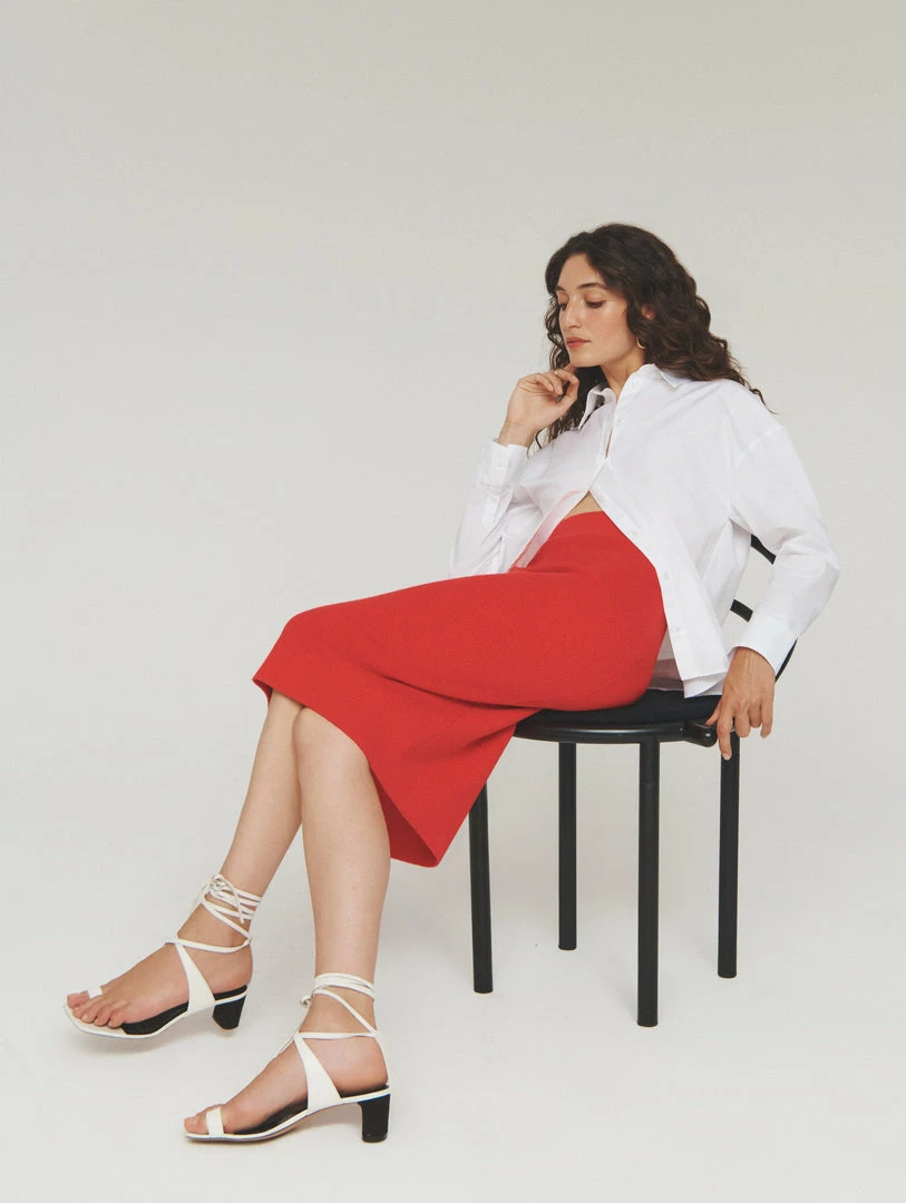 Promo ๐ White + Warren Cotton Silk Pencil ๐ Skirt Color Shop ๐งจ 2 White + Warren Cotton Silk Pencil Skirt Color Shop