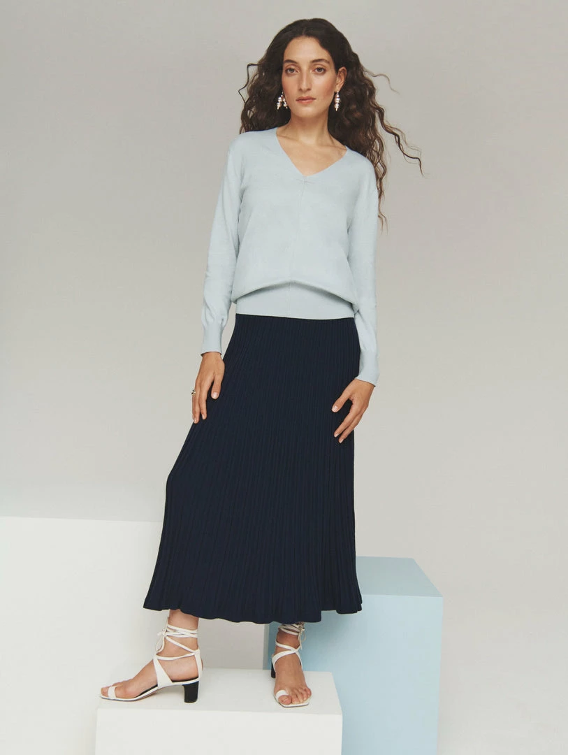 Deals ๐ White + Warren Cotton Silk Ribbed ๐ Skirt Color Shop โญ 4 White + Warren Cotton Silk Ribbed Skirt Color Shop