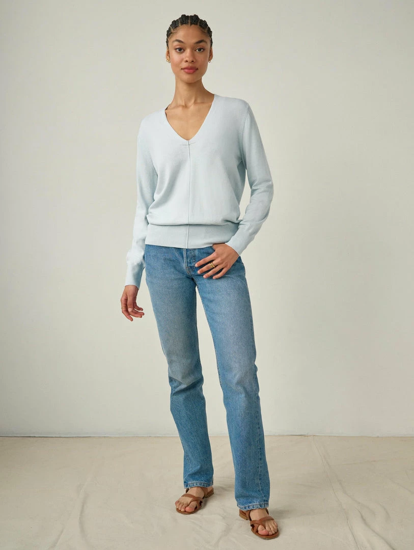 Best Sale ๐ White + Warren Color Shop Cotton Silk V Neck ๐ 3 White + Warren Color Shop Cotton Silk V Neck