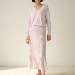 White + Warren Cotton Silk V Neck Color Shop