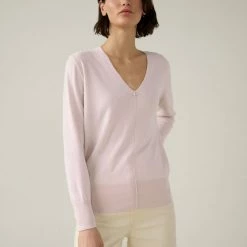 White + Warren Cotton Silk V Neck Color Shop