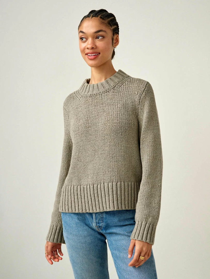 Top 10 ❤️ White + Warren Lofty Cotton High Rib Crewneck Best-Sellers ⭐ 1 White + Warren Lofty Cotton High Rib Crewneck Best-Sellers