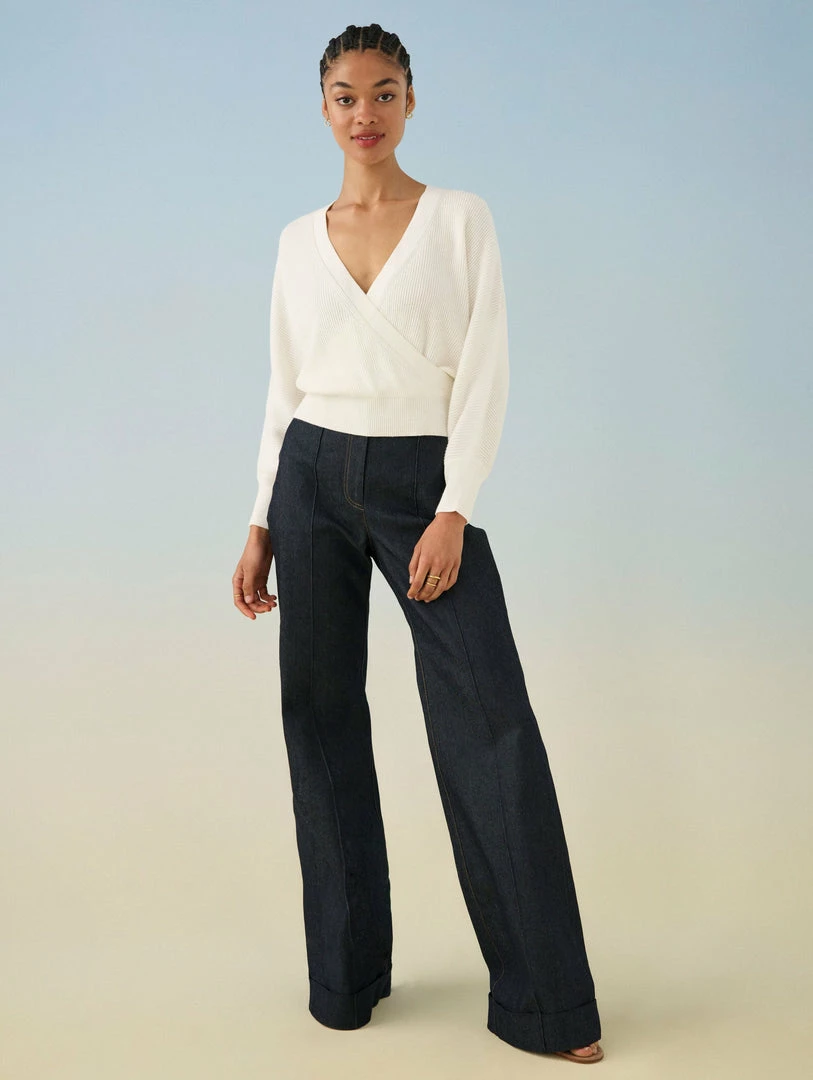 Promo ❤️ White + Warren Sweaters Cotton Silk Ribbed Ballet Top 🛒 3 White + Warren Sweaters Cotton Silk Ribbed Ballet Top