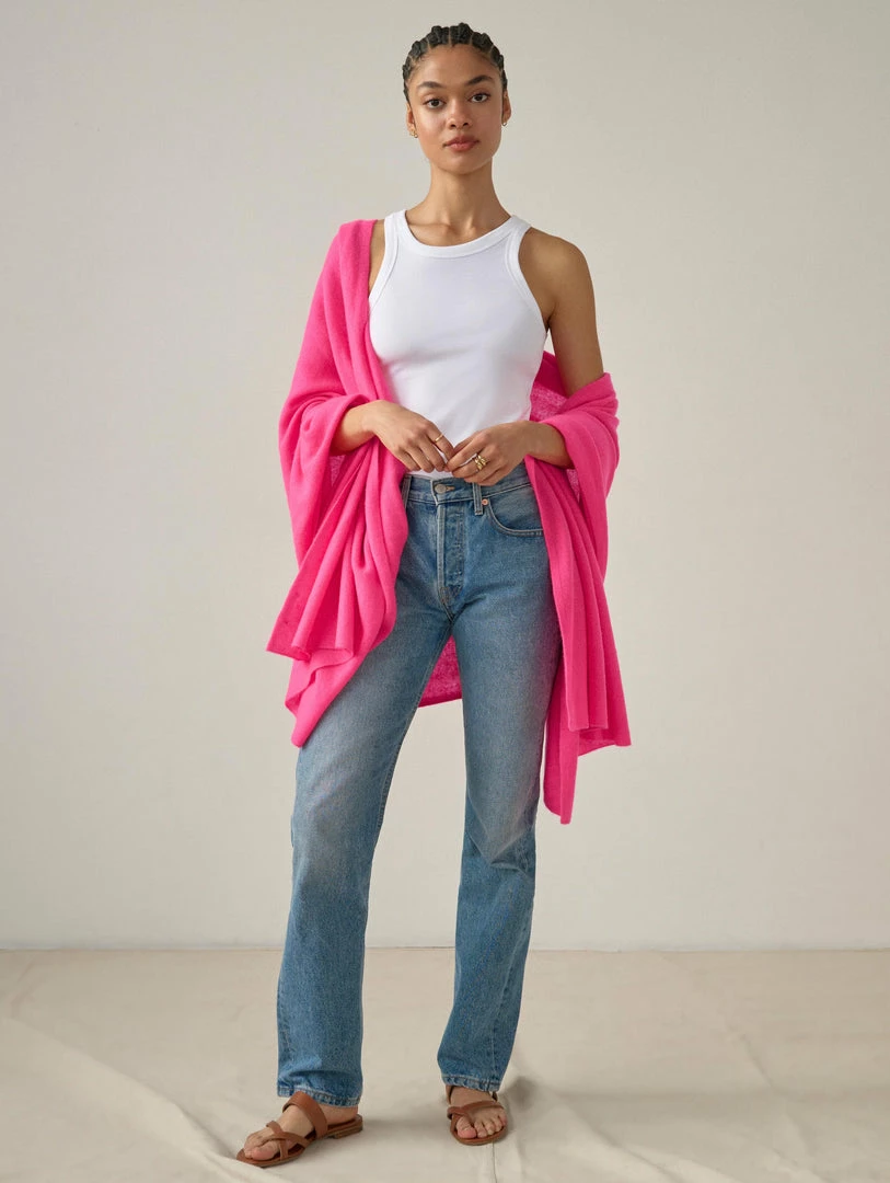 Best Pirce 🥰 White + Warren ☀️ Summer Staples Cashmere Travel Wrap ⌛ 1 White + Warren Summer Staples Cashmere Travel Wrap