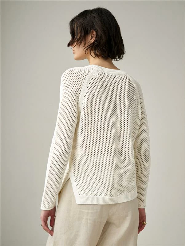 Brand new 🤩 White + Warren ☀️ Summer Staples Cotton Mesh V Neck 👏 6 White + Warren Summer Staples Cotton Mesh V Neck